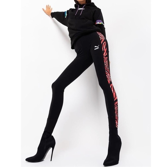 PUMA ZEBRA LEGGINGS - Picture 1 of 4